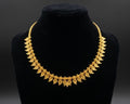 Elegant Gold Plated Leaf Design Necklace for Women | Traditional Indian Jewelry UAE