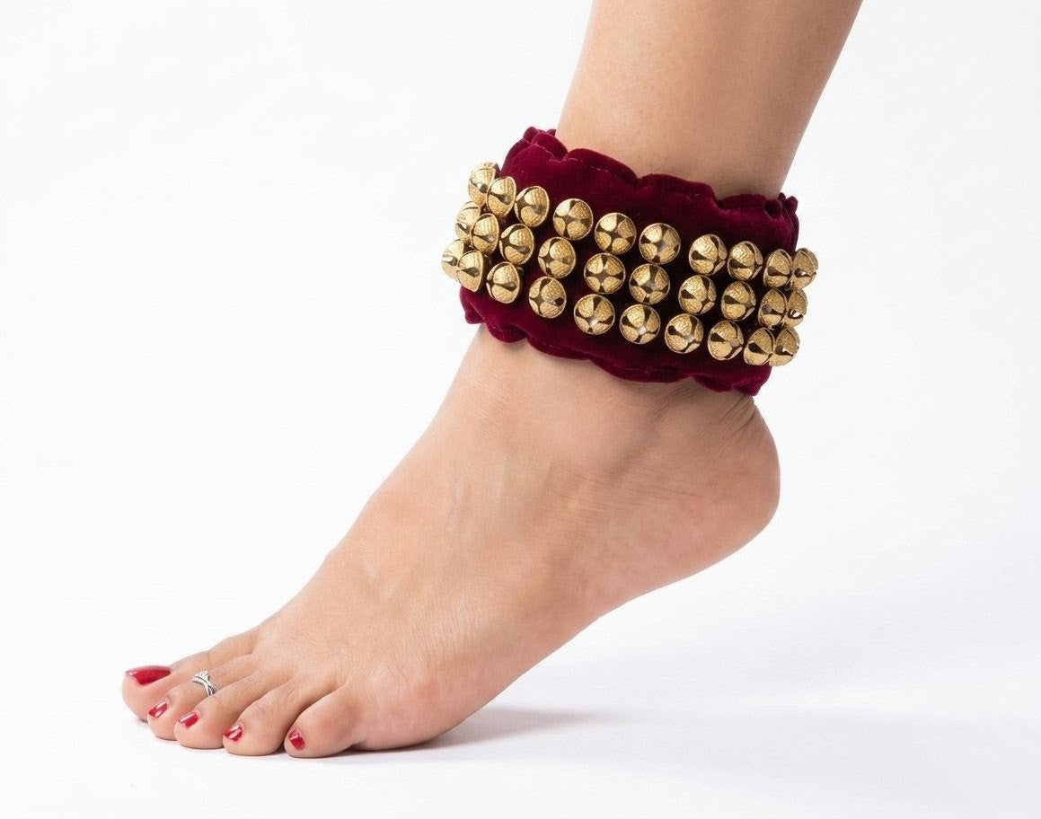 Premium Handmade Brass Ghungroo Bells |3 Layer Traditional Dance Bells for Bharatanatyam, Kathak & Garba | UAE