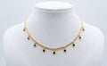 Elegant Gold-Plated Black & Red Heart Charm Necklace for Women | Minimalist Love Necklace | Fashion Jewelry UAE