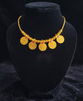 Premium Lakshmi Kasu Mala Necklace | Gold Plated South Indian Coin Necklace for Women | Traditional Bridal & Festive Jewellery UAE